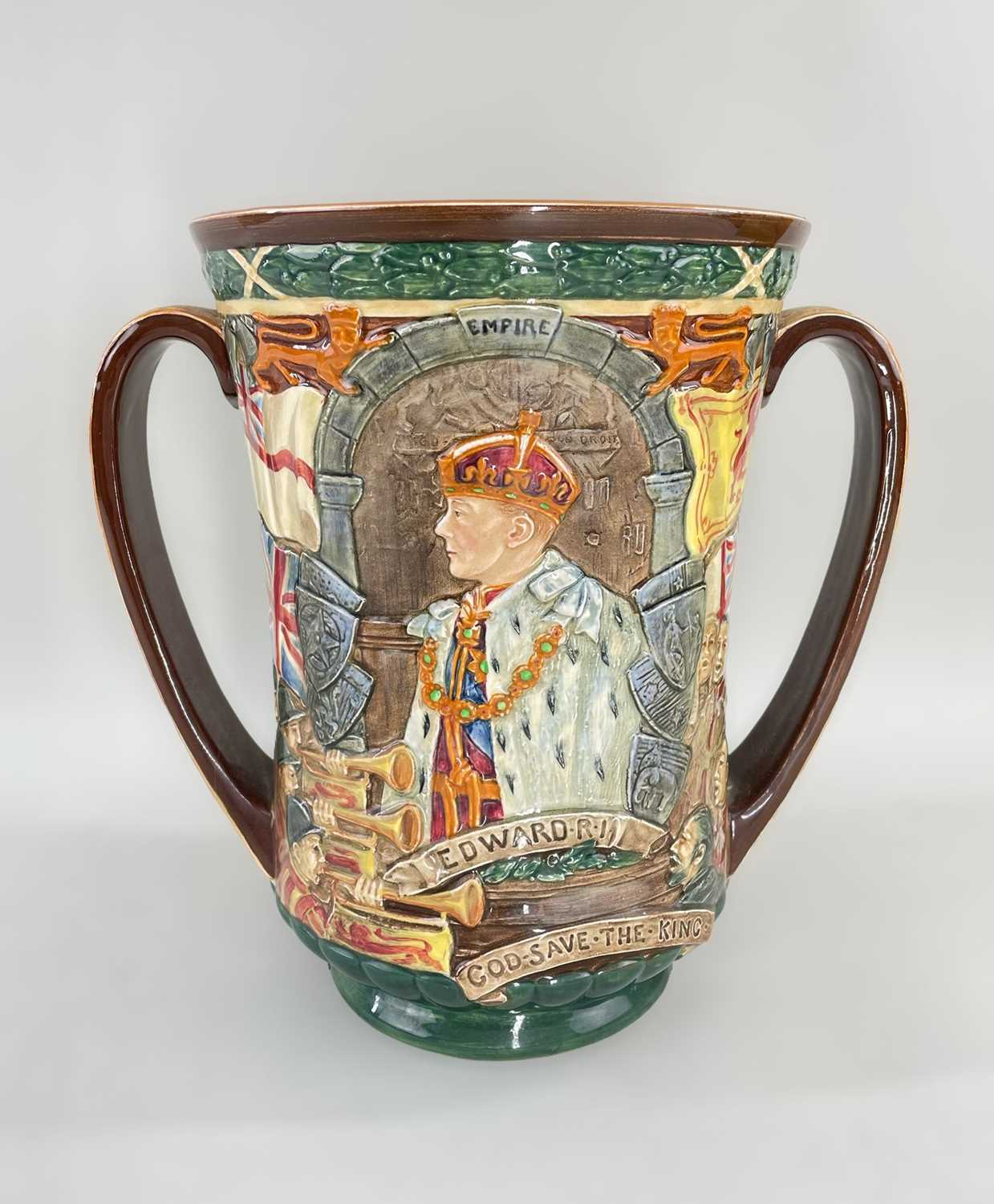 ROYAL DOULTON LOVING CUP, commemorating the Coronation of Edward VIII, limited edition 351/2000,