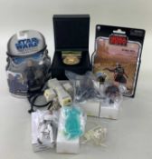 STAR WARS REPLICA MEDAL & FIGURES, including 'A New Hope' Yavin Medal of Bravery with COA, Boba Fett
