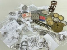 ASSORTED VINTAGE CAST METAL PUZZLES, all small, various designs and subjects including Disk and ring