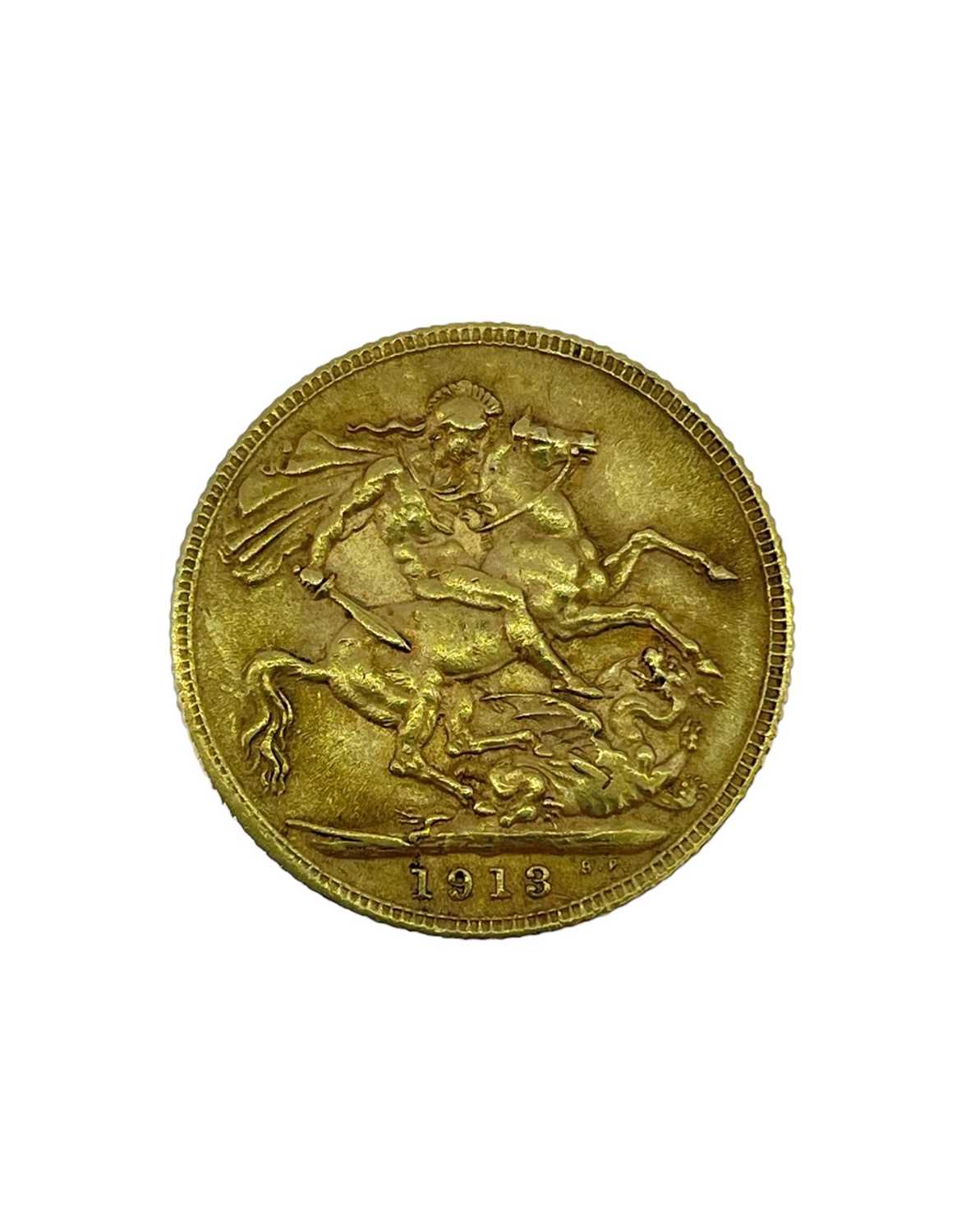 GEORGE V GOLD SOVEREIGN, 1913, 8.0gms Provenance: private collection Carmarthenshire, consigned