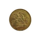 VICTORIA GOLD SOVEREIGN, 1900, old (veiled) head