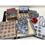 LARGE COLLECTION OF GREAT BRITAIN PRE DECIMAL COINS, including albums of crowns, cased 1953
