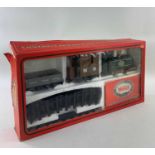 MAMOD MODEL LIVE STEAM RAILWAY GOODS TRAIN SET, MODEL NO. RS1A, with locomotive, wagons, track