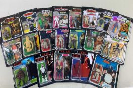 ASSORTED STAR WARS ACTION FIGURES, in re-carded packs (20) Comments: inspection advised, sold as