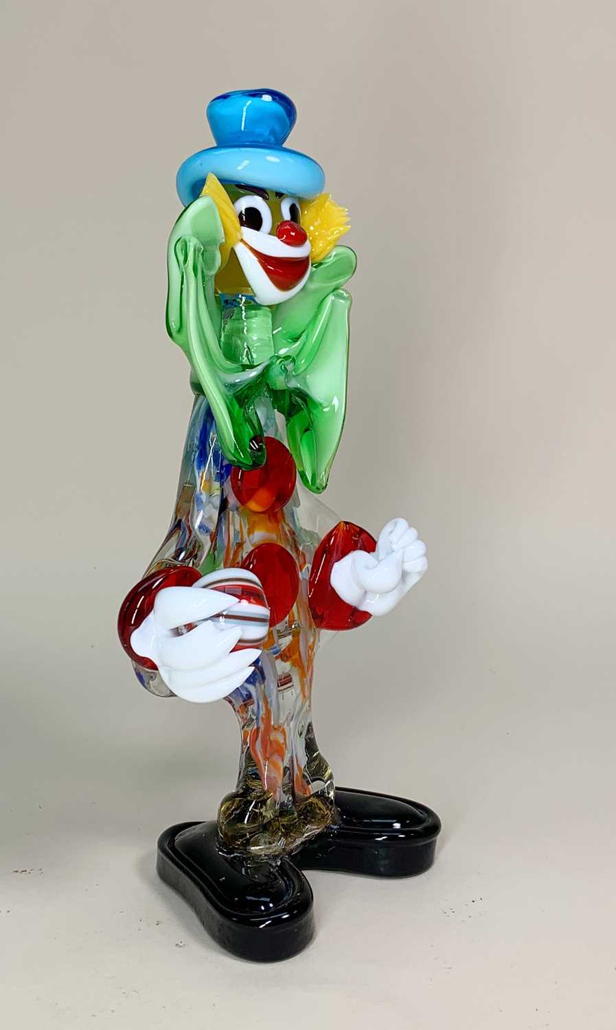 MID CENTURY CERAMIC & GLASS FIGURES including one Murano glass clown (minor loss to fingers and - Image 7 of 10