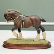BORDER FINE ARTS limited edition (539/950) figure - 'Champion of Champions Shire Stallion', on