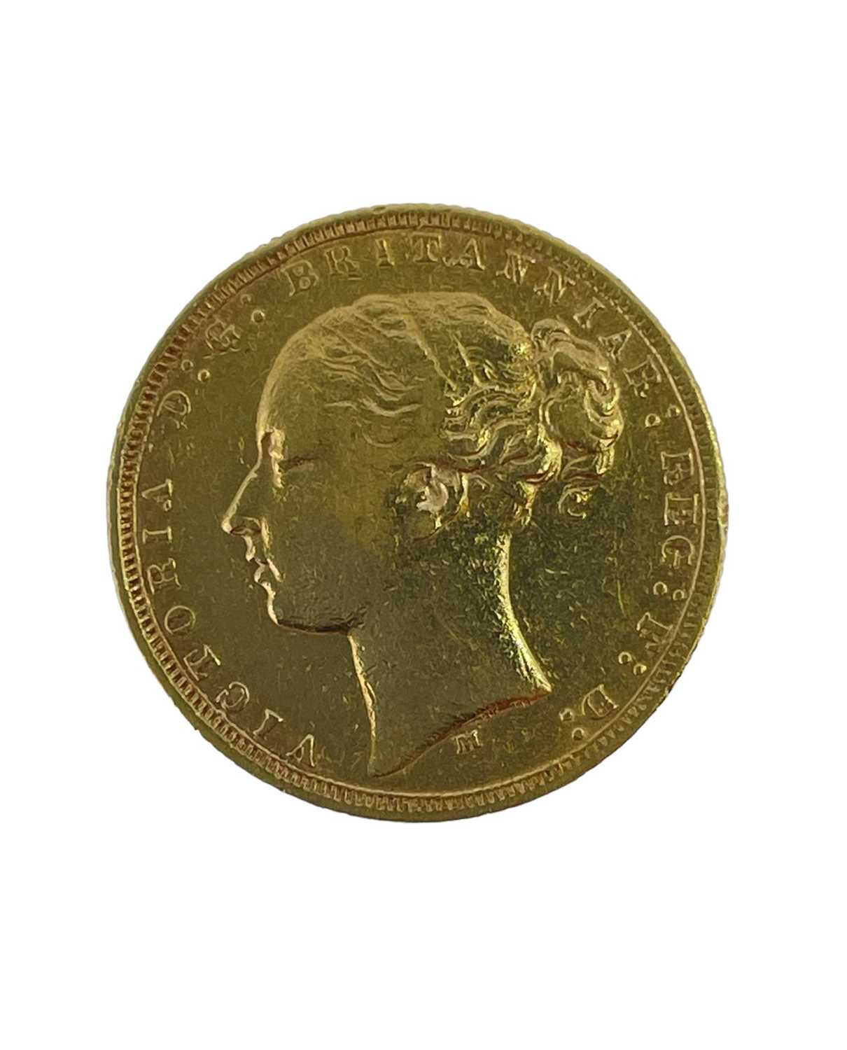 VICTORIAN GOLD SOVEREIGN, 1875, young head, 7.9gms Provenance: private collection Pembrokeshire by - Image 2 of 2