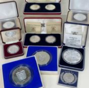 ASSORTED MAINLY SILVER COINAGE comprising boxed Royal Mint St Helena & Ascension Island Napoleon