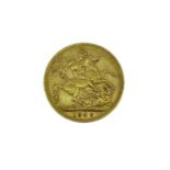 EDWARD VII GOLD SOVEREIGN, 1906, 7.9gms Provenance: private collection Carmarthenshire, consigned