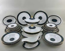 ROYAL DOULTON 'CARLYLE' PATTERN PART DINNER SERVICE, eight settings, to include dinner plates,