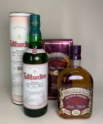 TWO BOTTLES OF TULLIBARDINE SCOTCH WHISKY, both boxed and aged 10 years, different bottlings (2)