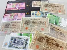 ASSORTED BANK NOTES comprising Black Sheep Bank of Wales notes including £10, £5, £1 and 10/-,