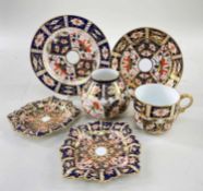 GROUP OF ROYAL CROWN DERBY IMARI PATTERN CHINA, including coffee cup, saucer and sideplate, small