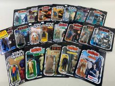ASSORTED STAR WARS ACTION FIGURES, in re-carded packs (20) Comments: inspection advised, sold as