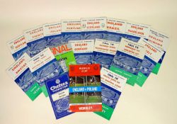 GROUP OF MAINLY 1950s/60s FOOTBALL PROGRAMMES FOR MATCHES PLAYED AT WEMBLEY including the