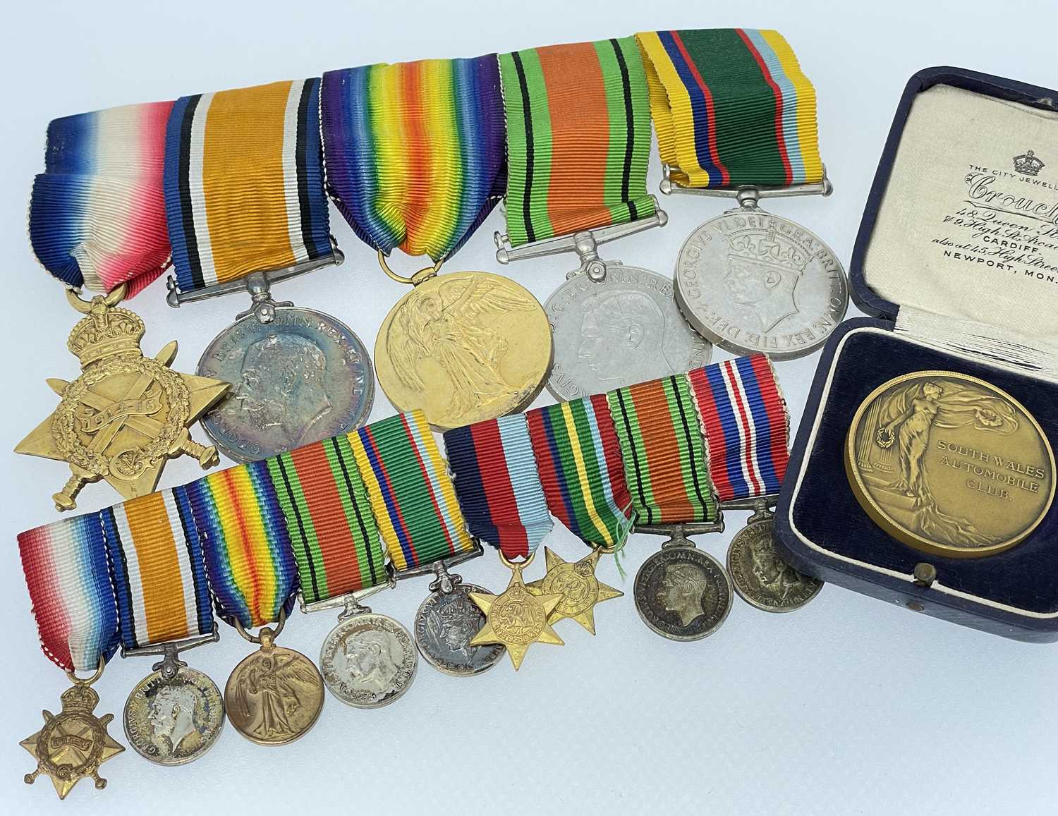 WORLD WAR I MEDALS, group of four to include The Defence medal, The Great War medal, 1914/18 medal