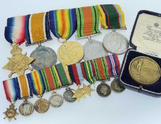 WORLD WAR I MEDALS, group of four to include The Defence medal, The Great War medal, 1914/18 medal