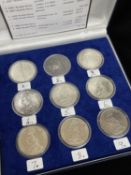 COLLECTION OF NINE VICTORIAN DOUBLE FLORINS, comprising 1887 Roman I, 1887 Roman I (believed proof),
