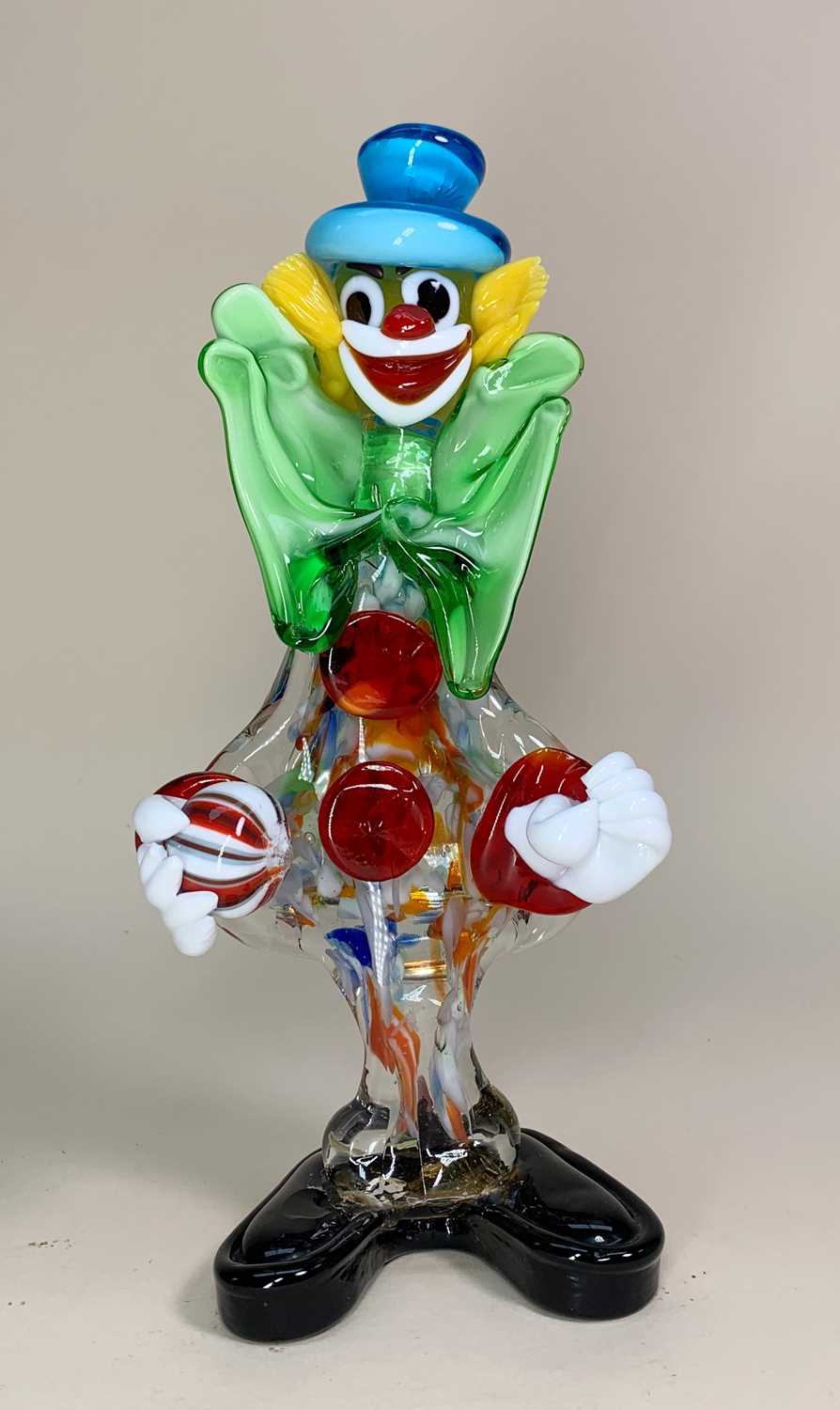 MID CENTURY CERAMIC & GLASS FIGURES including one Murano glass clown (minor loss to fingers and - Image 6 of 10