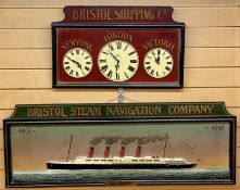 REPRODUCTION PAINTED WOODEN DIORAMA, Bristol Steam Navigation Company 1913 - 1950, Aquitania, 114