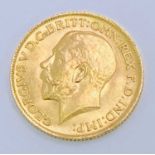 GOLD FULL SOVEREIGN, GEORGE V - dated 1913