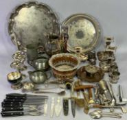 ASSORTED EPNS, also, a quantity of pewter and copperware, ETC