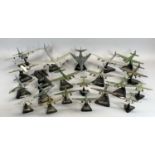 DIECAST MODEL MILITARY AIRCRAFT ON STANDS - approximately 50 plus
