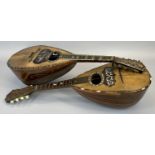 MUSICAL INSTRUMENTS - mandolins labelled 'C A V. Giovanni de Meglio E Figlio' and the other labelled