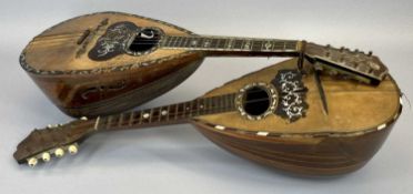 MUSICAL INSTRUMENTS - mandolins labelled 'C A V. Giovanni de Meglio E Figlio' and the other labelled