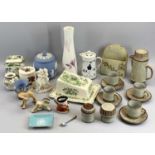 CHINA & POTTERY ASSORTMENT - to include Royal Worcester coffee pot, Mason's cheese dish and lid,