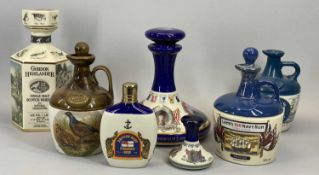 MARITIME RELATED DECANTERS & JUGS - sealed Seton Pottery Lamb's 100cl Navy Rum, Pusser's Ltd "The