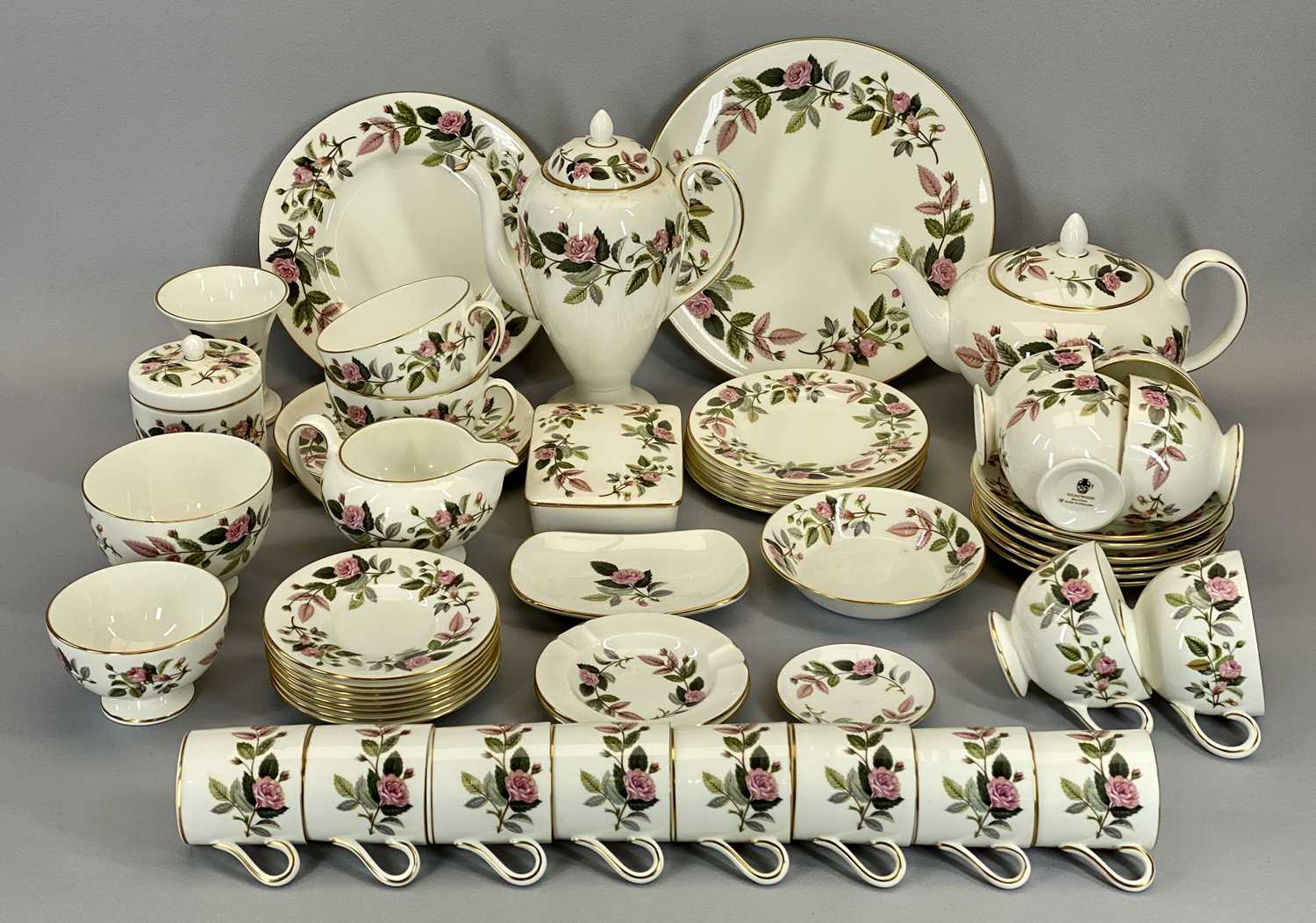 WEDGWOOD 'HATHAWAY ROSE' TEA & OTHER WARE - approximately fifty three pieces - Image 2 of 2