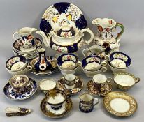 GAUDY WELSH TEAWARE, jugs and assorted other items also Royal Worcester, Noritake, Royal Crown Derby