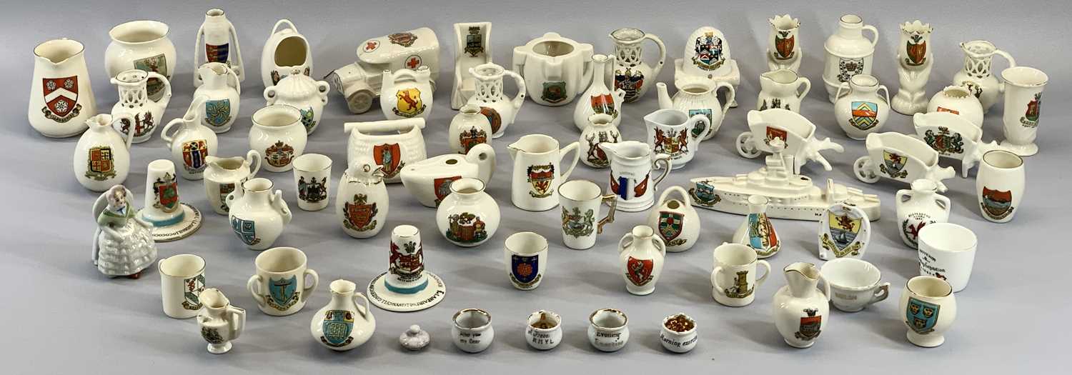 W H GOSS & OTHER CRESTED WARE, an excellent collection, along with good commemorative beakers and - Image 3 of 3