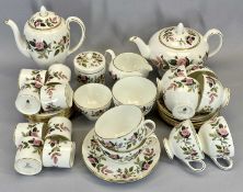 WEDGWOOD 'HATHAWAY ROSE' TEA & OTHER WARE - approximately fifty three pieces
