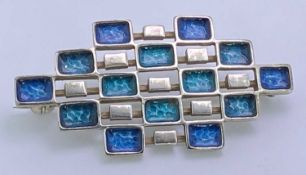 DAVID ANDERSEN NORWEGIAN SILVER MID-CENTURY TYPE BROOCH - 0.5ozt