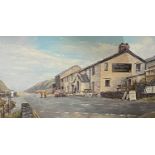 NANCY BAILEY oil on canvas - "Kirkstone Pass Inn", Lake District, signed, 49 x 90cms