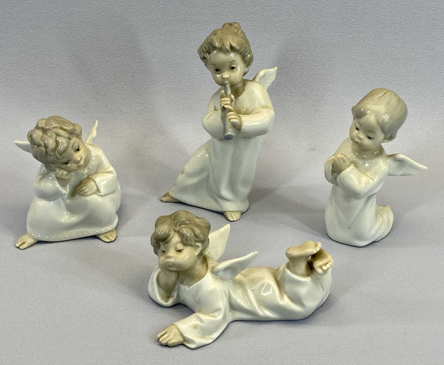 LLADRO - four cherubs, 17cms the tallest