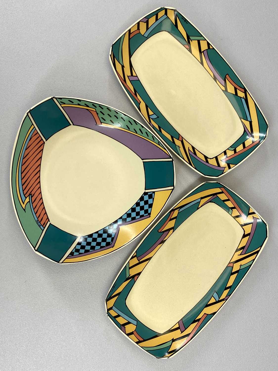 CERAMICS ASSORTMENT - to include Rosenthal Studio Line Art Deco pieces (3), signed 'Hofner?', a pair - Image 2 of 2