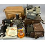 VINTAGE CAMERAS - Yashica 8E Reflex Zoom Movie 8 camera, boxed Pathe 9.5 cine camera, Eumig P8