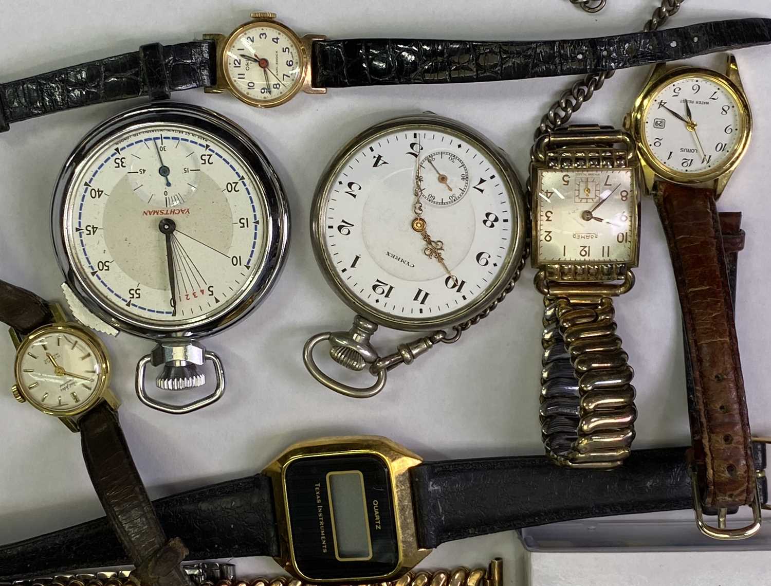 LADY'S & GENT'S WRISTWATCHES and other time pieces group, to include a Cymrex base metal pocket - Image 2 of 3
