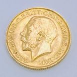 GOLD FULL SOVEREIGN, GEORGE V - dated 1913