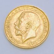 GOLD FULL SOVEREIGN, GEORGE V - dated 1913