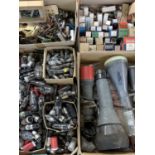 RADIO VALVES - a large collection including many boxed, also, assorted other components including