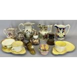CHINA ASSORTMENT - to include a Wedgwood Double Gourd vase, 13cms H, Jersey pottery, Royal Doulton