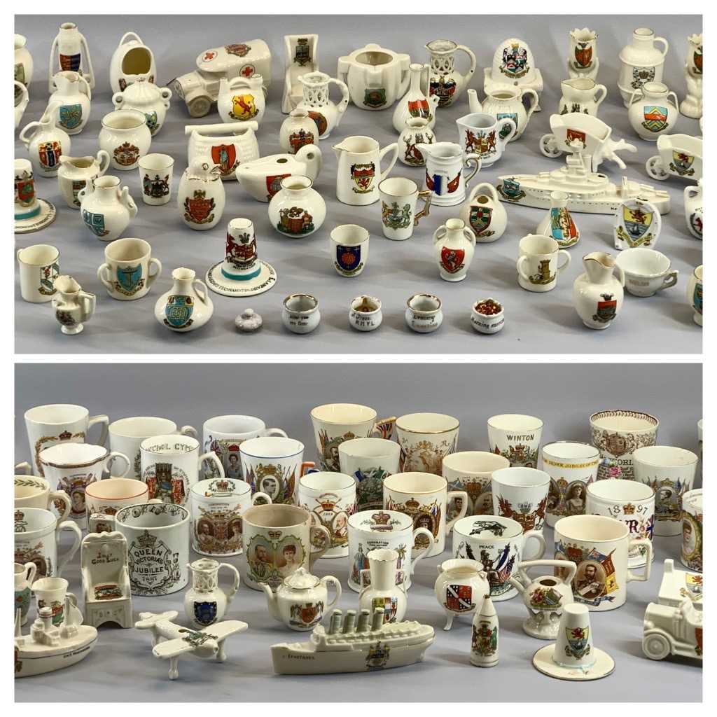 W H GOSS & OTHER CRESTED WARE, an excellent collection, along with good commemorative beakers and