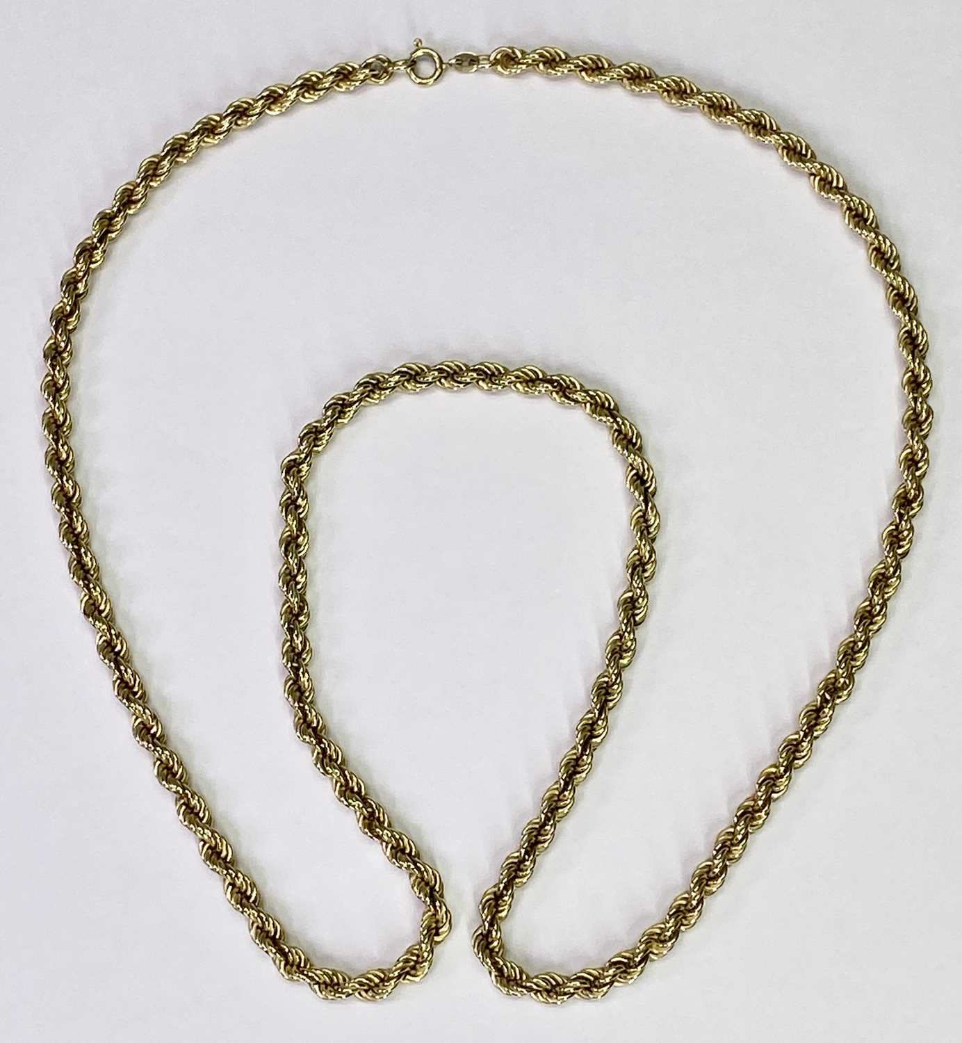 14CT GOLD ROPE TWIST NECKLACE - 76cms L, 24.1grms - Image 4 of 4