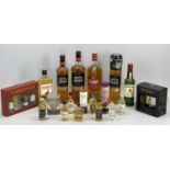 ALCOHOL - Whiskies to include White & Mackay 70cl (x 2) and 1 litre, Jameson 350ml, Grants 1