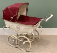 VINTAGE SILVER CROSS DOLL OR BABY'S PRAM - 90cms H, 94cms W, 41cms D