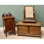 FURNITURE ASSORTMENT - comprising Victorian mahogany nightstand, 85cms H, 41cms W, 40cms D, a